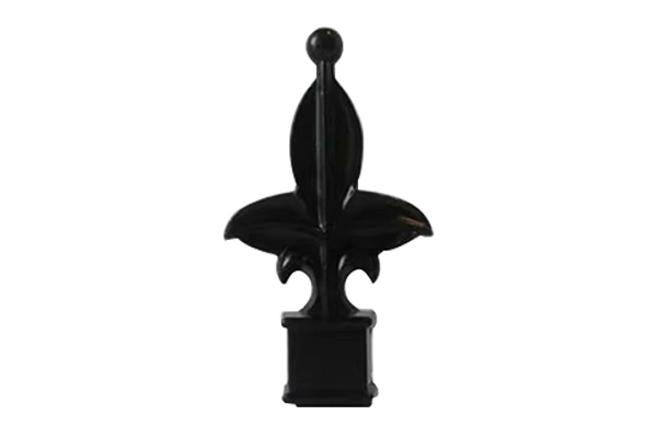 Svart metall staket dekorativa tillbehör Finials Spears Gate Post Finials Topper